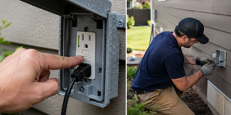Exterior Outlet Installation